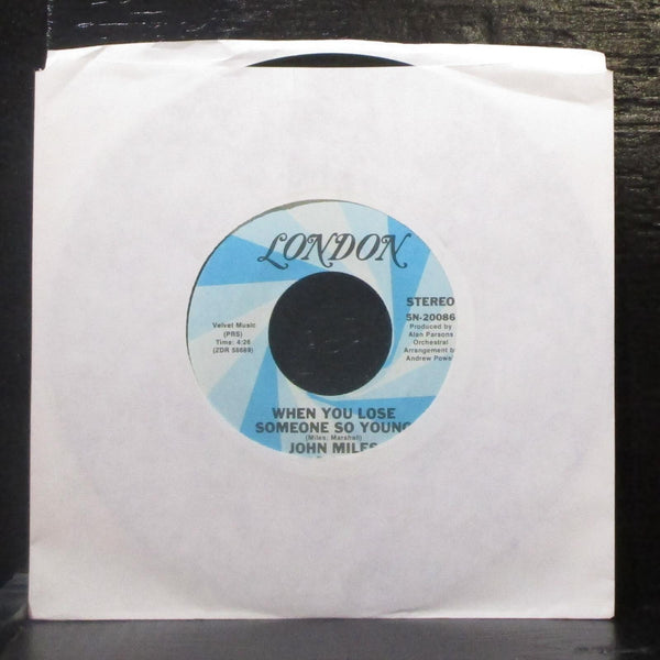 John Miles - Music / When You Lose Someone So Young 7" Mint- Vinyl 45 London - Shuga Records
