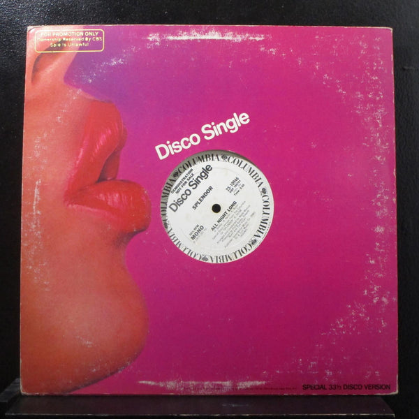 Splendor - All Night Long 12" Mint- 23-10946 White Promo 1979 USA Vinyl Record - Shuga Records