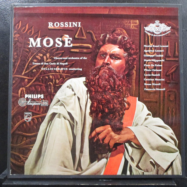 Rossini, Tulio Serafin - Mose 3 LP Mint- A00393/95L Holland Vinyl Record w/Book - Shuga Records