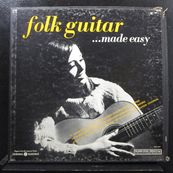 Unknown Artist - Folk Guitar Made Easy LP VG+ CSP 302 Mono Vinyl Record w/Book - Shuga Records