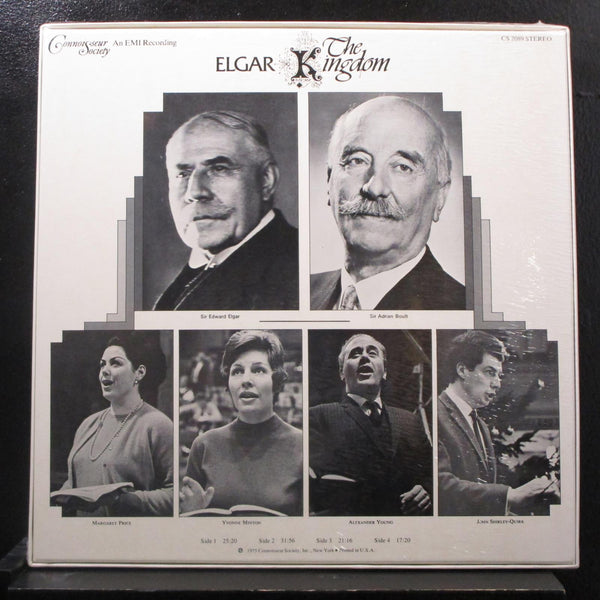 Sir Adrian Boult - Elgar The Kingdom 2 LP New Sealed CS 2089 Stereo Vinyl Record - Shuga Records