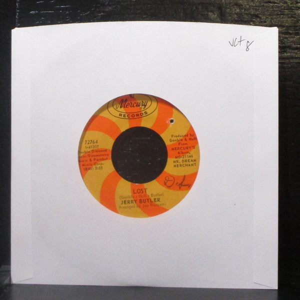 Jerry Butler - Lost 7" VG+ Vinyl 45 Mercury 72764 USA 1968 - Shuga Records