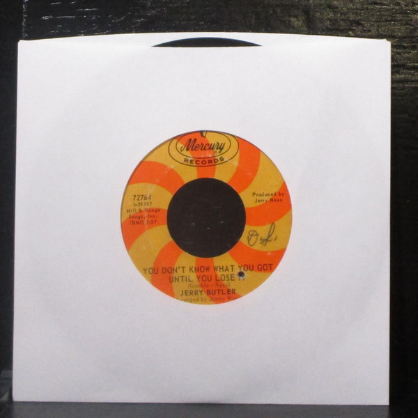 Jerry Butler - Lost 7" VG+ Vinyl 45 Mercury 72764 USA 1968 - Shuga Records