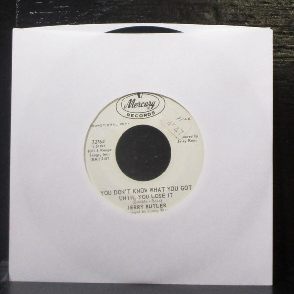 Jerry Butler - Lost 7" VG+ Promo Vinyl 45 Mercury 72764 USA 1968 - Shuga Records