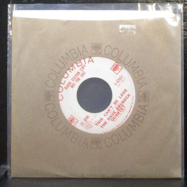 Dave Brubeck Quartet - Bossa Nova U.S.A. 7" VG+ Promo Vinyl 45 Columbia 4-42651 - Shuga Records