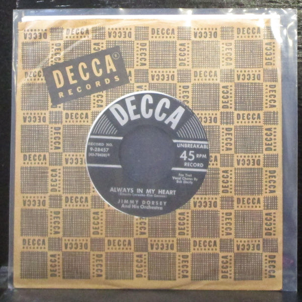 Jimmy Dorsey - Always In My Heart / Yours 7" Mint- Vinyl 45 Decca 9-28457 USA - Shuga Records