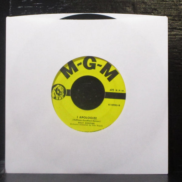 Billy Eckstine - Bring Back The Thrill / I Apologize 7" VG+ Vinyl 45 MGM K10903 - Shuga Records