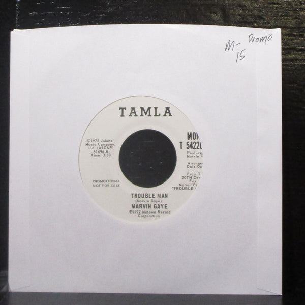 Marvin Gaye - Trouble Man 7" Mint- Promo Vinyl 45 Tamla T 54228F USA 1972 - Shuga Records