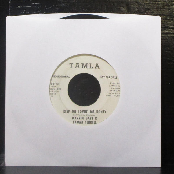 Marvin Gaye & Tammi Terrell - Keep On Lovin' Me Honey 7" VG Promo Vinyl 45 - Shuga Records