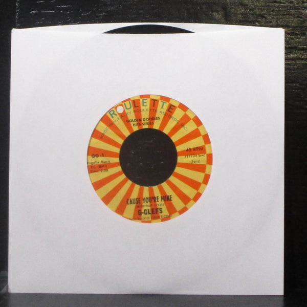 G-Clefs - Symbol Of Love / Cause You're Mine 7" Mint- Vinyl 45 Roulette GG-1 USA - Shuga Records