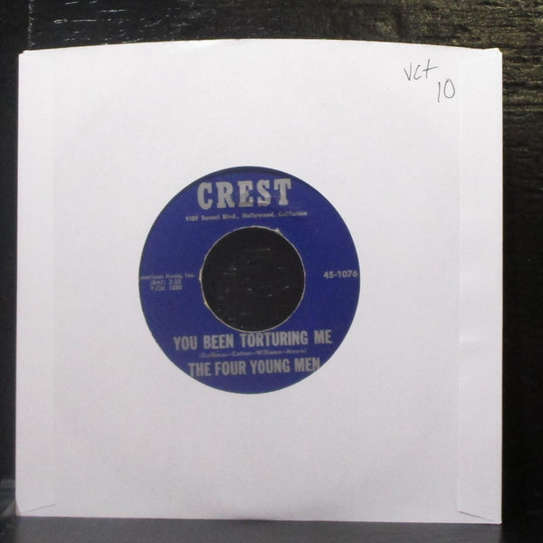 The Four Young Men - You Been Torturing Me 7" VG+ Vinyl 45 Crest 45-1076 USA - Shuga Records