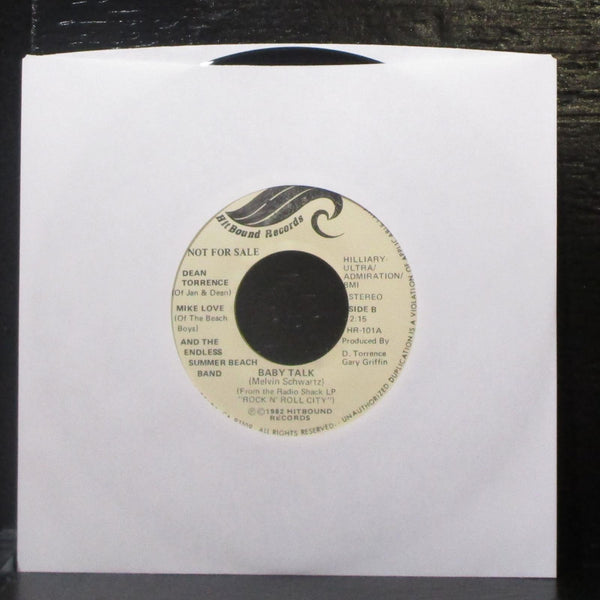Dean Torrence & Mike Love 7" Mint- Promo Vinyl 45 Hitbound HR-101 USA 1982 - Shuga Records