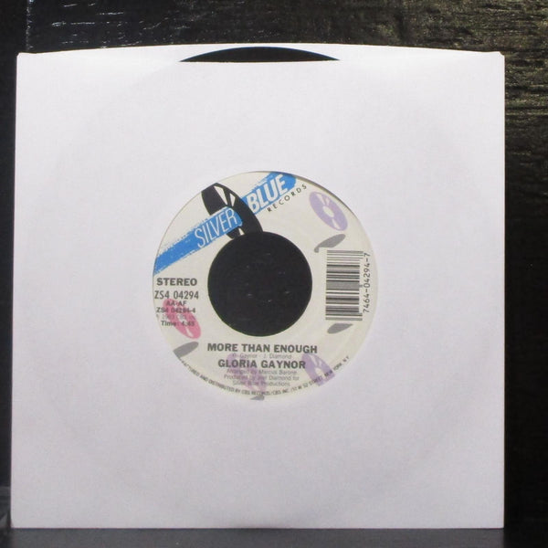 Gloria Gaynor - I Am What I Am / More Than Enough 7" Mint- Vinyl 45 Silver Blue - Shuga Records