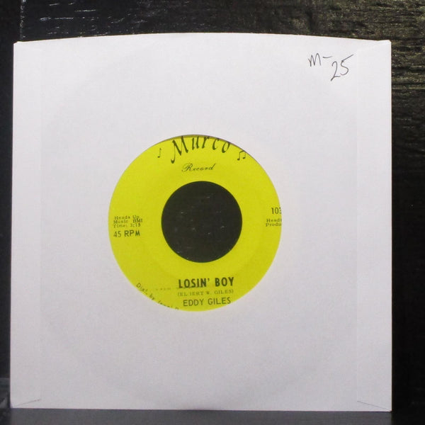 Eddy Giles - Losin' Boy / I Got The Blues 7" Mint- Vinyl 45 Murco 1031 USA 1966 - Shuga Records