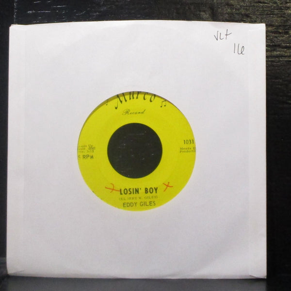 Eddy Giles - Losin' Boy / I Got The Blues 7" VG+ Vinyl 45 Murco 1031 USA 1966 - Shuga Records