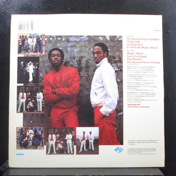 Whodini - Whodini LP VG+ JLB6-8287 USA 1983 Jive Vinyl Record - Shuga Records