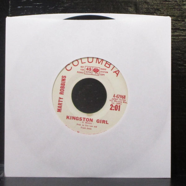 Marty Robbins - Girl From Spanish Town 7" VG+ Promo Vinyl 45 Columbia 4-42968 - Shuga Records