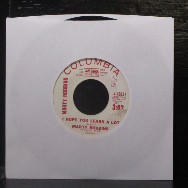 Marty Robbins - Not So Long Ago 7" VG+ Vinyl 45 Columbia 4-42831 USA 1963 - Shuga Records