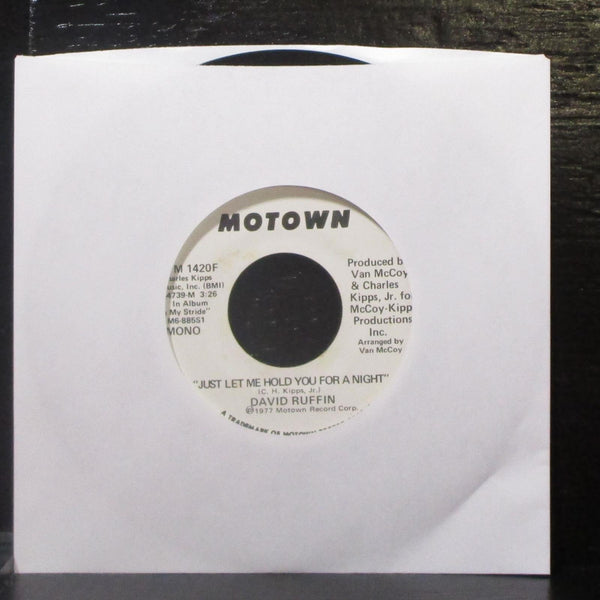 David Ruffin - Just Let Me Hold You For A Night 7" Mint- Promo Vinyl 45 Motown - Shuga Records