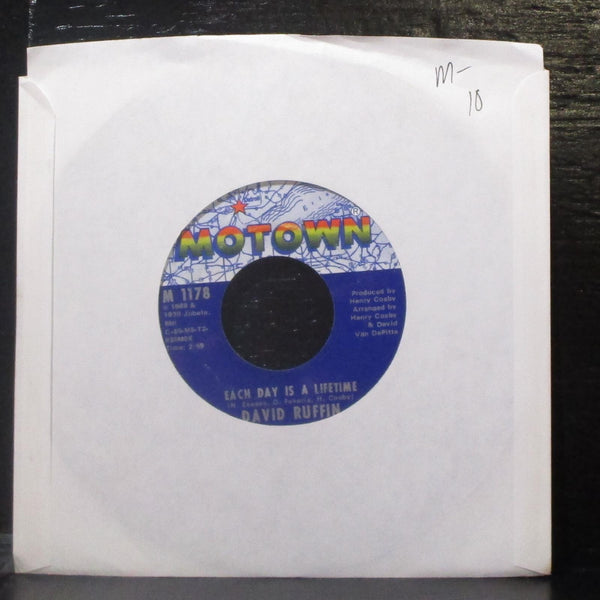 David Ruffin - Each Day Is A Lifetime 7" Mint- Vinyl 45 Motown M 1178 USA 1971 - Shuga Records