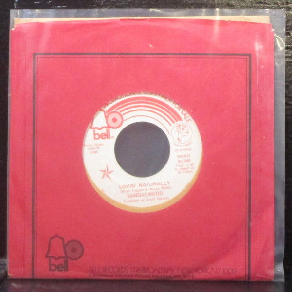 Sandalwood - Lovin' Naturally 7" Mint- Promo Vinyl 45 Bell 1686 USA 1973 - Shuga Records