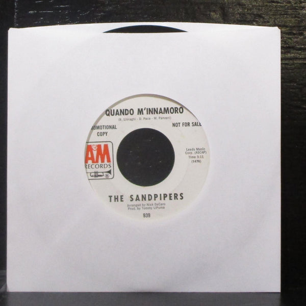 The Sandpipers - Quando M'Innamoro 7" VG+ Promo Vinyl 45 A&M 939 USA 1968 - Shuga Records