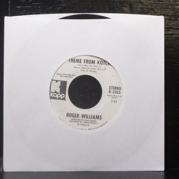 Roger Williams - Love Theme From The Godfather 7" VG+ Promo Vinyl 45 Kapp K-2165 - Shuga Records