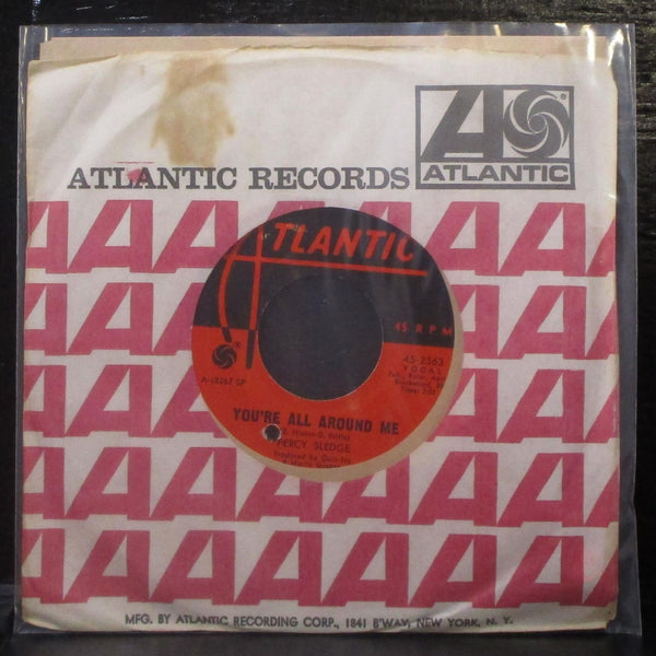 Percy Sledge - You're All Around Me 7" Mint- Vinyl 45-2563 Atlantic USA 1968 - Shuga Records