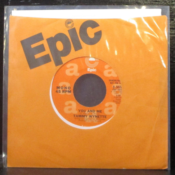 Tammy Wynette - You And Me 7" VG+ Promo Vinyl 45 Epic 8-50264 USA 1976 - Shuga Records