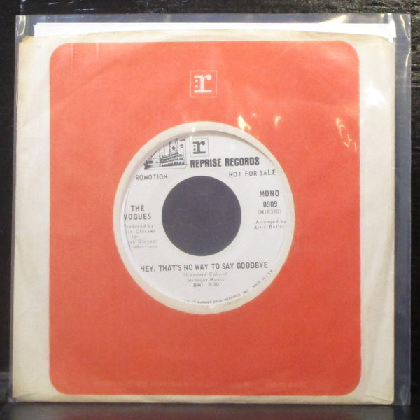 The Vogues - Hey, That's No Way To Say Goodbye 7" Mint- Promo Vinyl 45 Reprise - Shuga Records