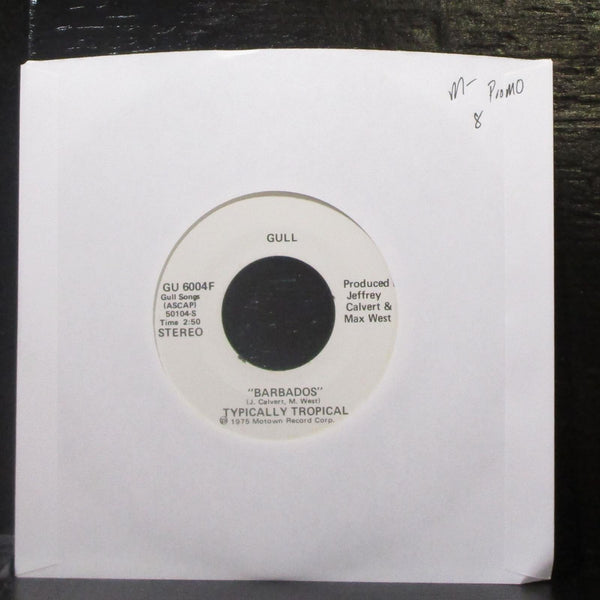 Typically Tropical - Barbados 7" Mint- Promo Vinyl 45 Gull GU 6004 F USA 1975 - Shuga Records