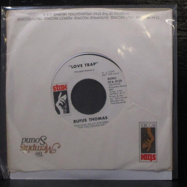 Rufus Thomas - 6-3-8 / Love Trap 7" Mint- Promo Vinyl 45 Stax STA-0129 USA 1972 - Shuga Records