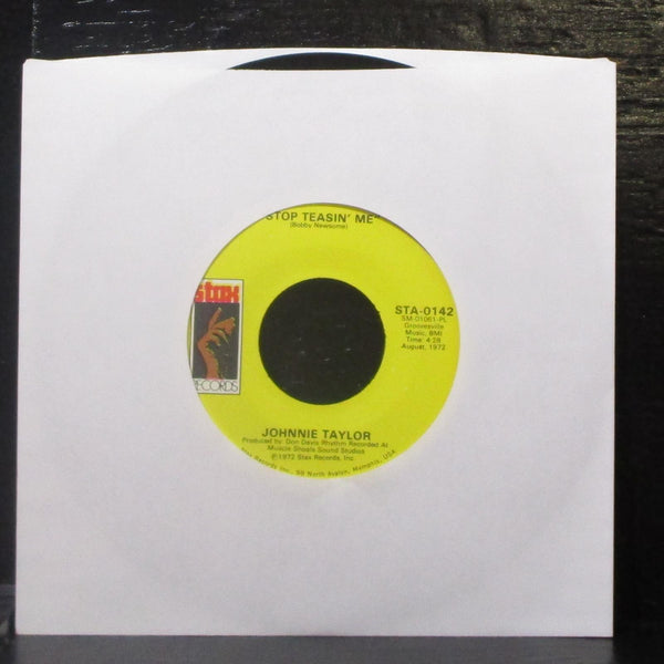 Johnnie Taylor - Stop Teasin' Me 7" Mint- Vinyl 45 Stax STA-0142 USA 1972 - Shuga Records