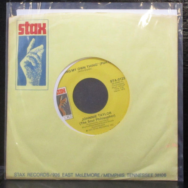 Johnnie Taylor - Doing My Own Thing 7" Mint- Vinyl 45 Stax STA-0122 USA 1972 - Shuga Records