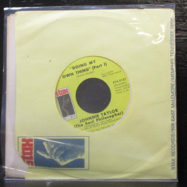 Johnnie Taylor - Doing My Own Thing (Part I) 7" Mint- Promo Vinyl 45 Stax 1972 - Shuga Records