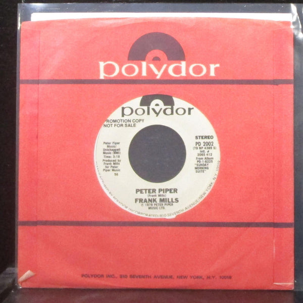 Frank Mills - Peter Piper 7" Mint- Promo Vinyl 45 Polydor PD 2002 USA 1979 - Shuga Records