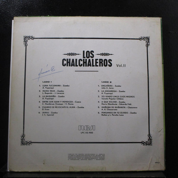 Los Chalchaleros - Vol. II LP VG+ LPC 52-900 Colombia RCA Vinyl Record - Shuga Records