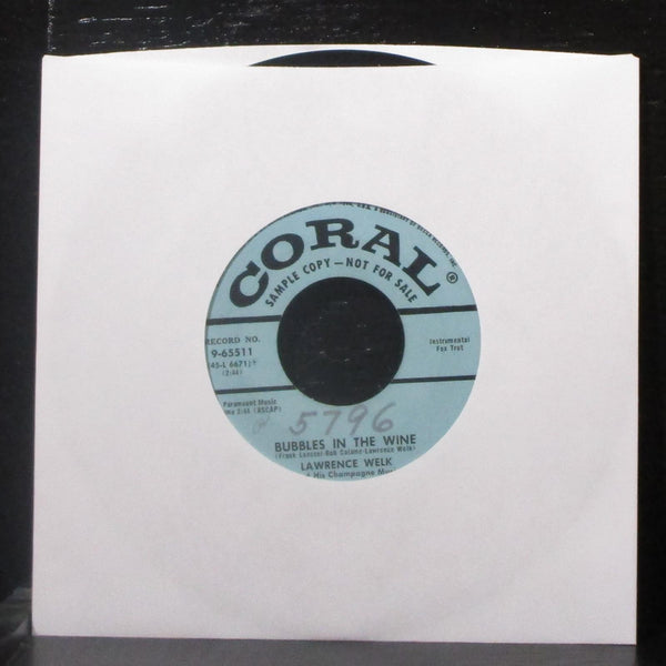 Lawrence Welk - Josephine / Bubbles In The Wine 7" Mint- Promo Vinyl 45 Coral - Shuga Records