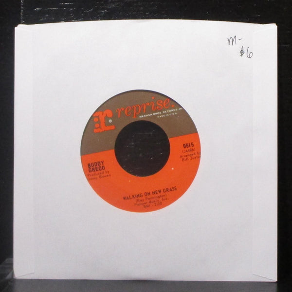 Buddy Greco - Walking On New Grass / What Am I 7" Mint- Vinyl 45 Reprise 0515 - Shuga Records