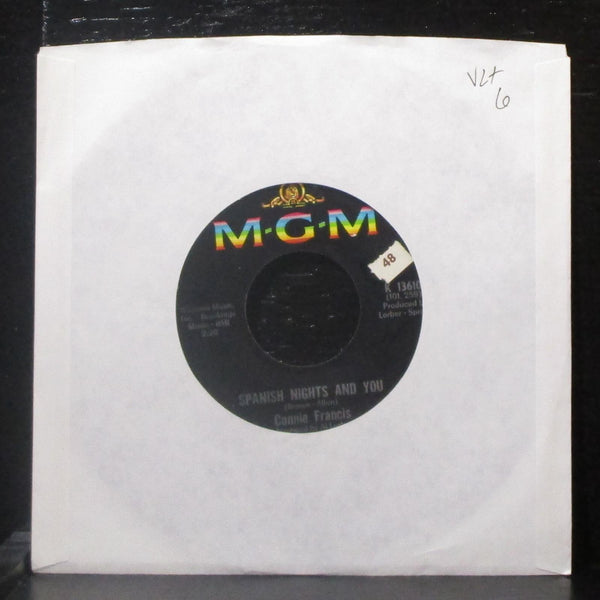 Connie Francis - Spanish Nights And You / Games That Lovers Play 7" VG+ Vinyl 45 - Shuga Records
