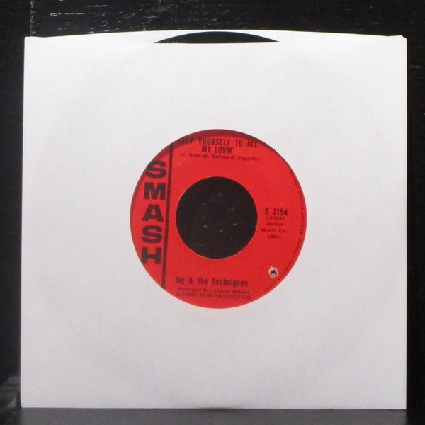 Jay & The Techniques - Baby Make Your Own Sweet Music 7" VG+ Vinyl 45 Smash - Shuga Records