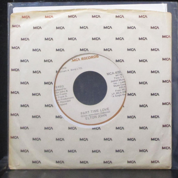 Elton John - Part-Time Love / I Cry At Night 7" Mint- Vinyl 45 MCA-40973 USA - Shuga Records