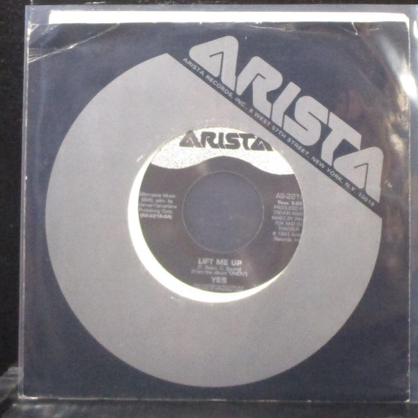 Yes - Lift Me Up / Give & Take 7" Mint- Vinyl 45 Arista AS-2218 USA 1991 - Shuga Records