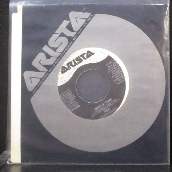 Yes - Lift Me Up / Give & Take 7" Mint- Vinyl 45 Arista AS-2218 USA 1991 - Shuga Records