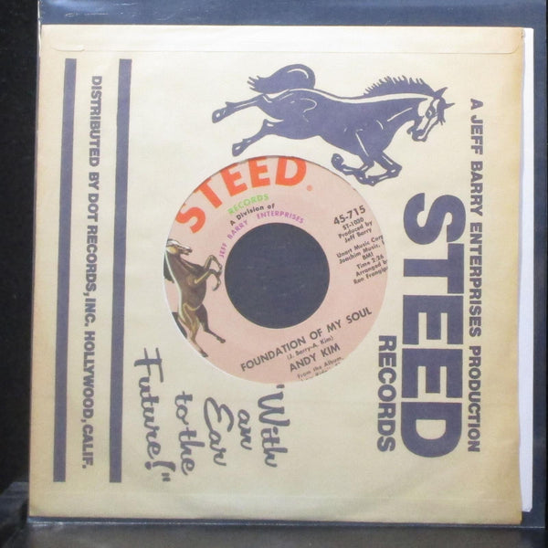 Andy Kim - Tricia Tell Your Daddy / Foundation Of My Soul 7" Mint- Vinyl 45-715 - Shuga Records