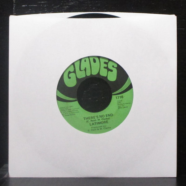 Latimore - Stormy Monday / There's No End 7" VG+ Vinyl 45 Glades 1716 USA 1973 - Shuga Records