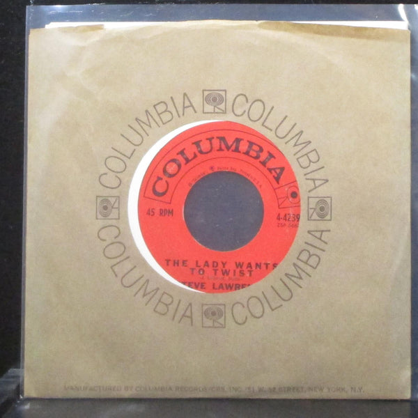 Steve Lawrence - The Lady Wants To Twist 7" VG+ Vinyl 45 Columbia 4-42396 USA - Shuga Records