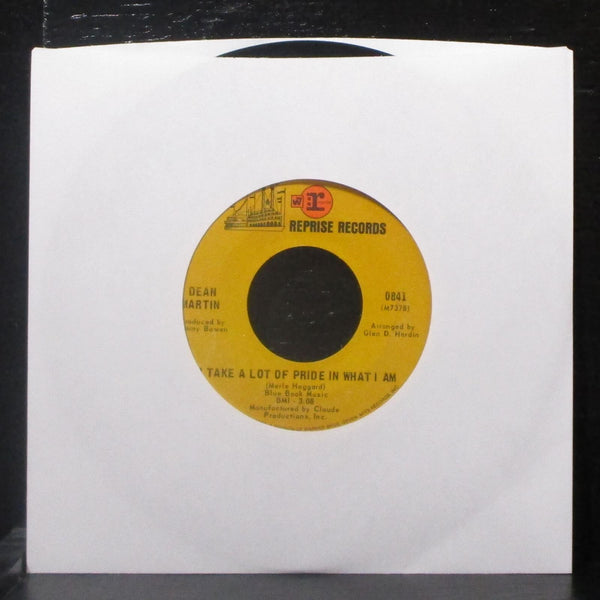 Dean Martin - I Take A Lot Of Pride In What I Am 7" VG+ Vinyl 45 Reprise 0841 - Shuga Records