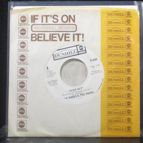 The Mamas & The Papas - Step Out / Shooting Star 7" Mint- Promo Vinyl 45 ABC - Shuga Records
