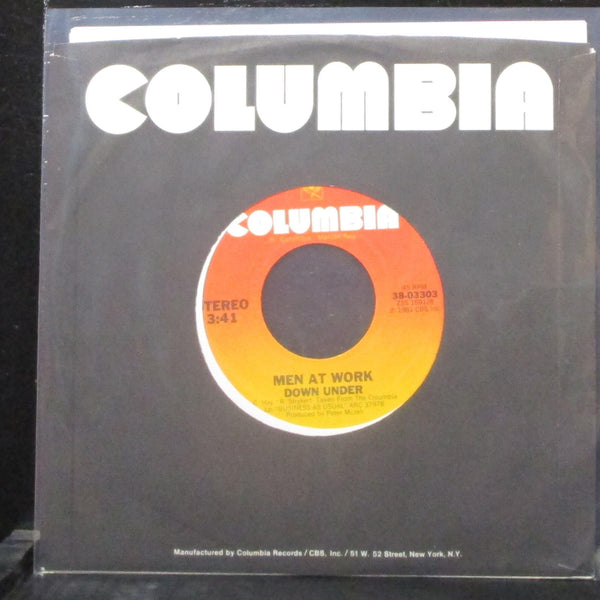 Men At Work - Down Under / Crazy 7" Mint- Vinyl 45 Columbia 38-03303 USA 1982 - Shuga Records